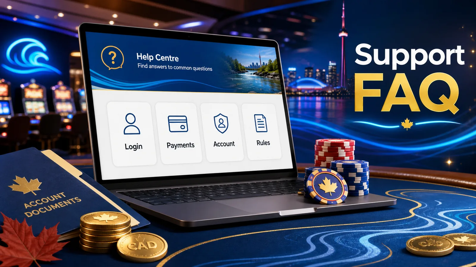 BetRivers Casino Support FAQ content banner